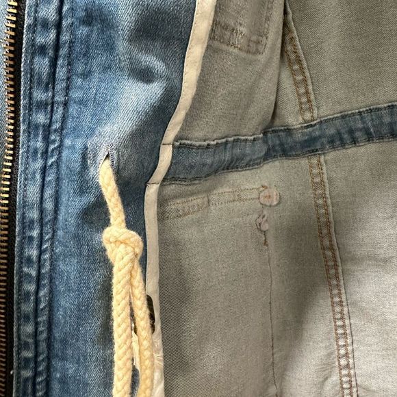 Judy Blue Zip Up Denim Jean Jacket - Picture 8 of 12